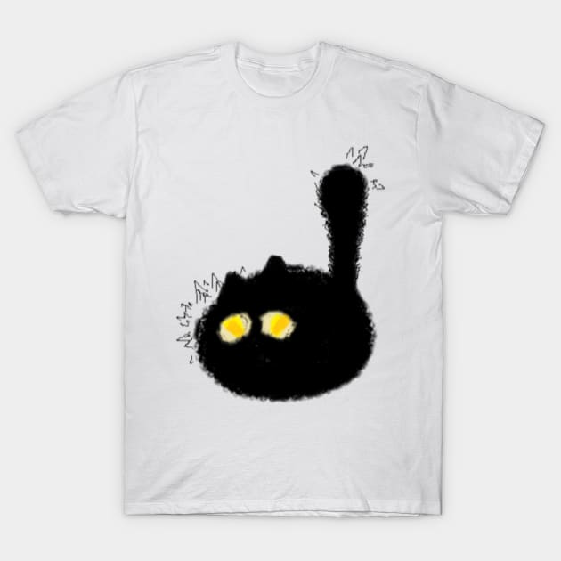 Scared Cat MS paint T-Shirt by Bingust